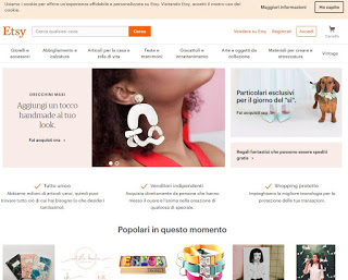 Sitio web de Etsy