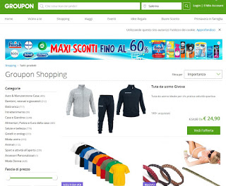 Sitio web de Groupon