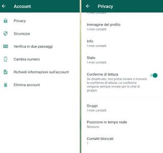 Contactos bloqueados de WhatsApp Bloquear contacto