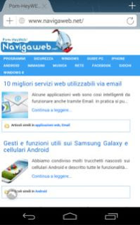abrir sitios como en una PC en un teléfono inteligente