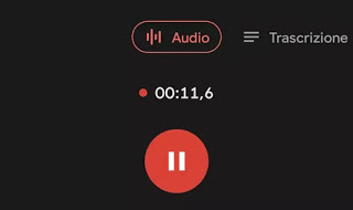 audio y transcripción