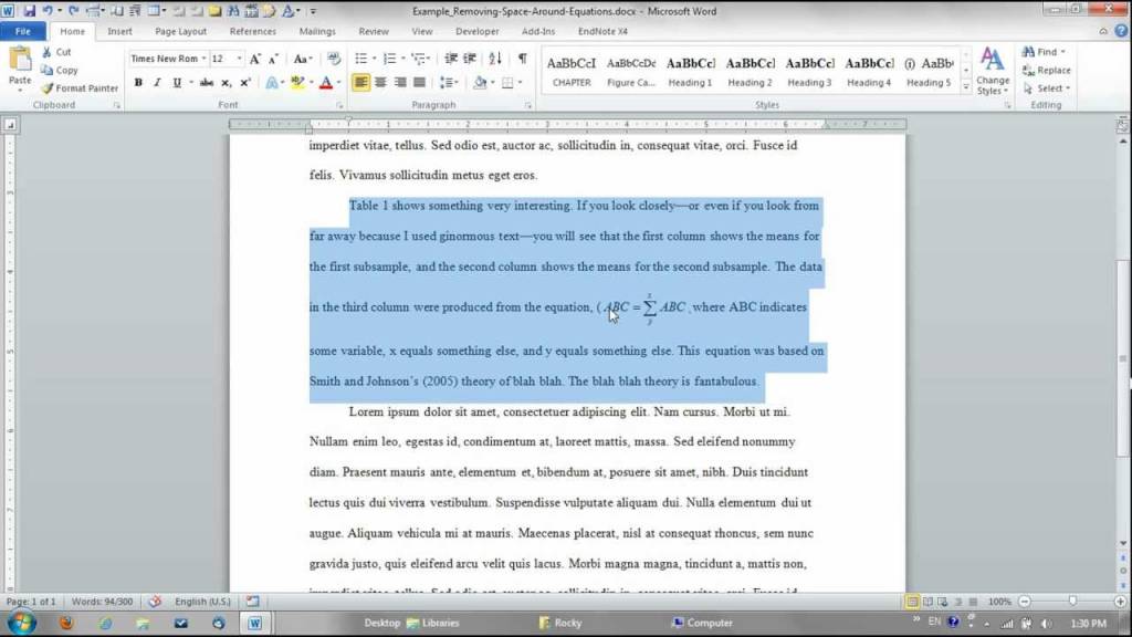 ¿Cómo eliminar / eliminar espacios entre palabras y párrafos en Word? 1