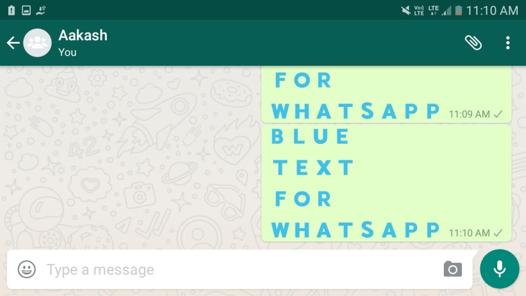 ¿Cómo escribir texto colorido en WhatsApp? 1