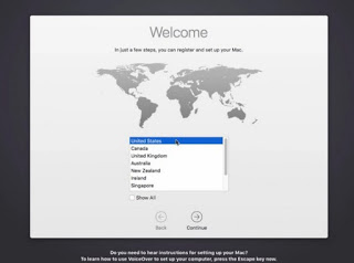 Ejecutando macOS Primer arranque MacOS