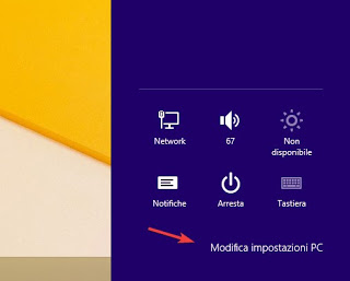 Cambiar la configuración de PC con Windows 8