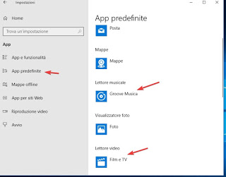 Aplicaciones predeterminadas en Windows 10