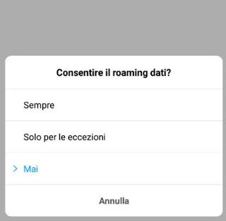 Roaming en Android Roaming de Android