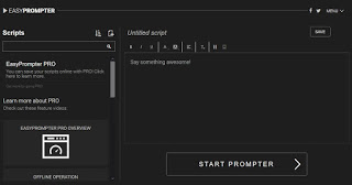 Sitio web de EasyPrompter EasyPrompter