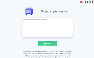 Sitio web de teleprompter en línea Teleprompter en línea
