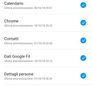 Sincronizar contactos Contactos
