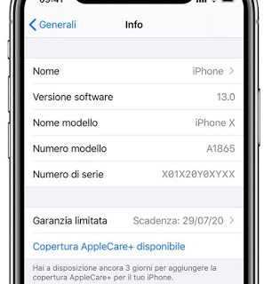 Garantía limitada de Apple Menú de iPhone