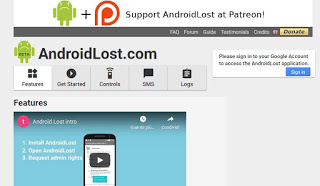 Sitio de Android perdido Android está perdido