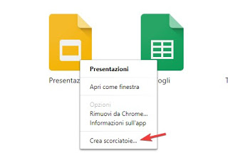 Agregar la aplicación Chrome al escritorio