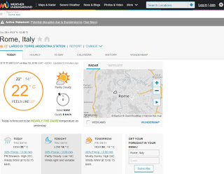 Sitio web de Weather Underground