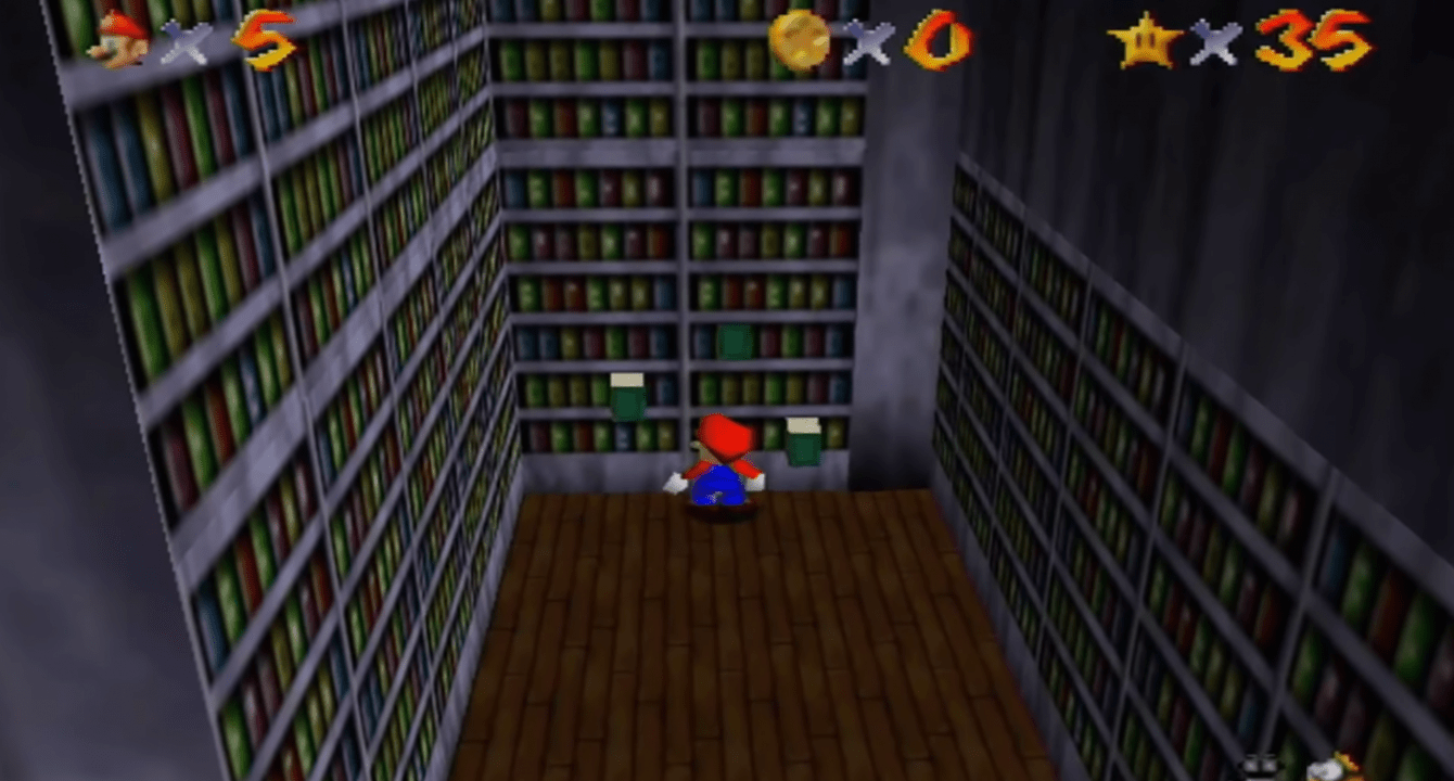 Super Mario 64: refugio de todas las estrellas del rey Boo