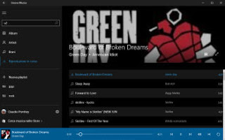 Aplicación Groove Windows 10