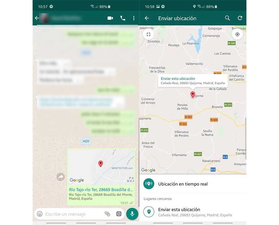 como enviar otra ubicacion usando whatsapp enviando una falsa en android