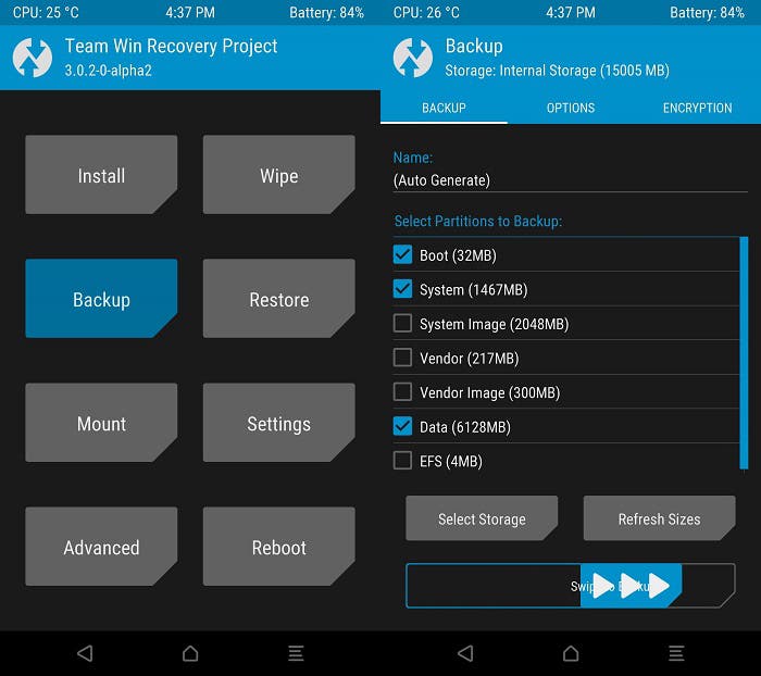 Cómo recuperar la copia de seguridad de Nandroid usando TWRP Recovery