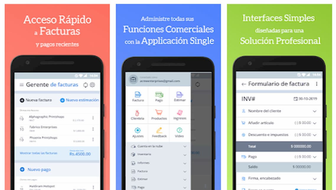 Las mejores aplicaciones de facturación para Android