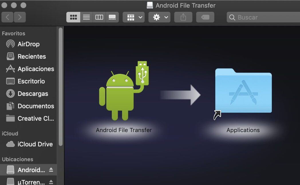 Transferir archivos entre Mac y Android usando Android File Transfer