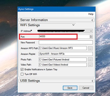sincronizar iTunes con Android - escritorio isyncr