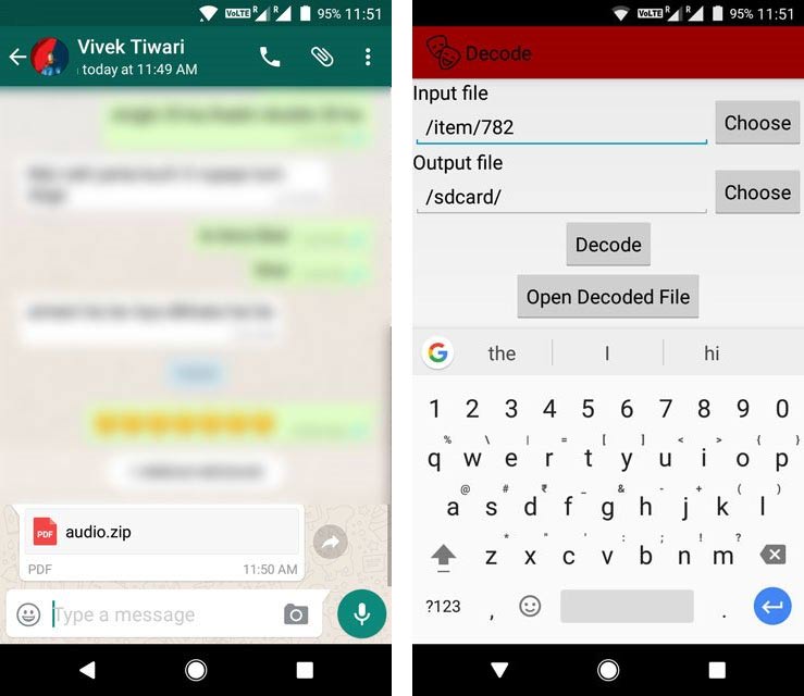 Cómo enviar archivos que no son compatibles con WhatsApp Android 3 enviar archivos que no son compatibles con WhatsApp 1
