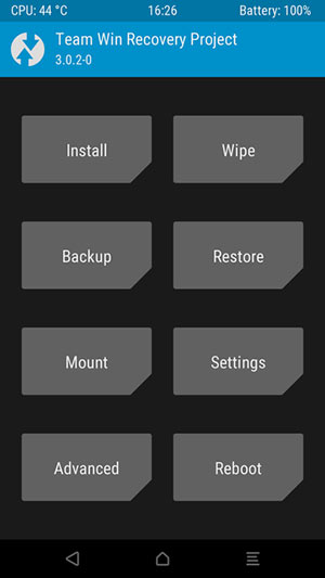 recuperación de twrp
