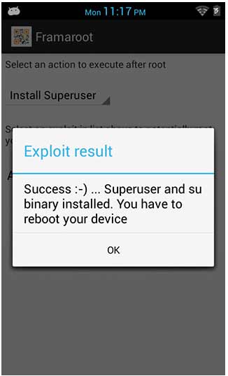 permisos de root framaroot