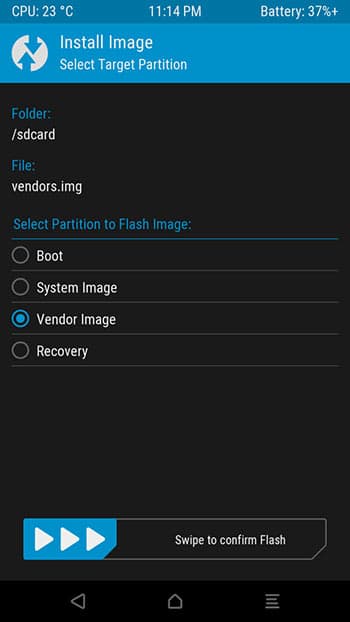 Desliza para confirmar Flash