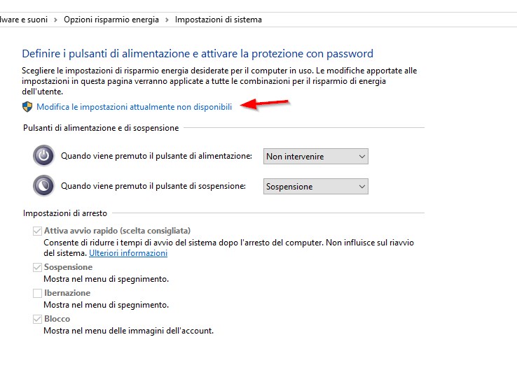 Deshabilitar el inicio rápido de Windows 10