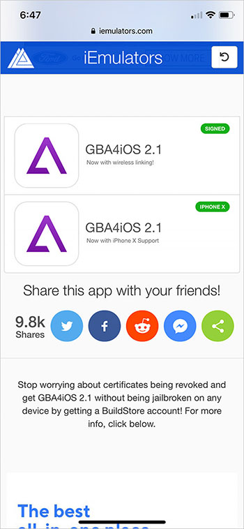 Cómo instalar GBA4iOS en iOS 12 para jugar al juego retro 5 emuladores de iphone x