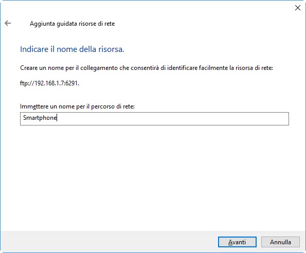 Cómo transferir archivos de Android a PC con WiFi 8 nombre del recurso
