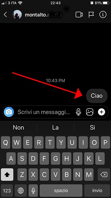 Cómo cancelar un mensaje en Instagram después de enviarlo 2 mensaje directo