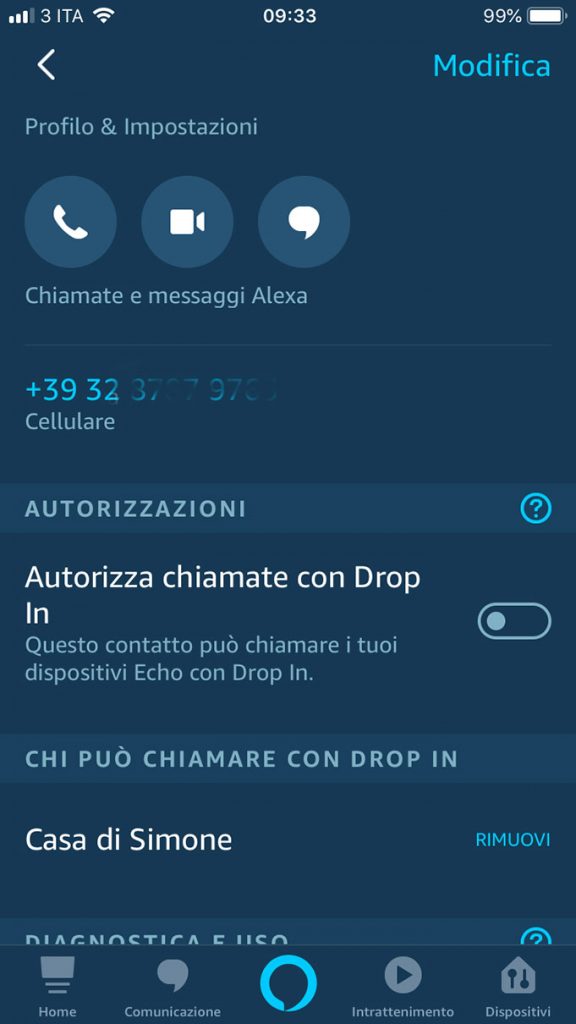 Utilice Amazon Alexa como intercomunicador 3 autorizar llamadas a Alexa