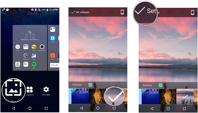 cambiar el fondo de pantalla para el móvil