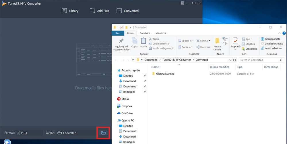 TunesKit DRM Media Converter: elimine DRM fácilmente 9 ruta de archivo