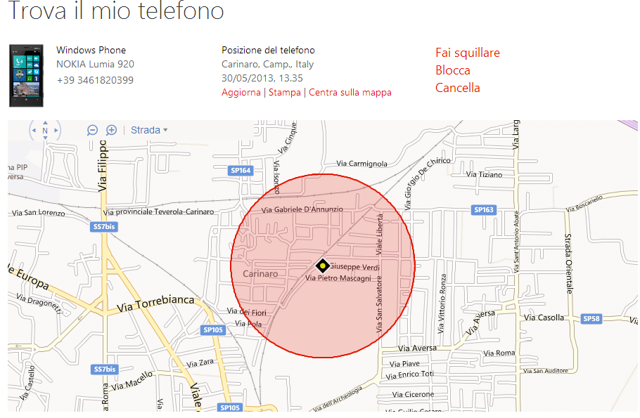 Encuentra mi Windows Phone 3