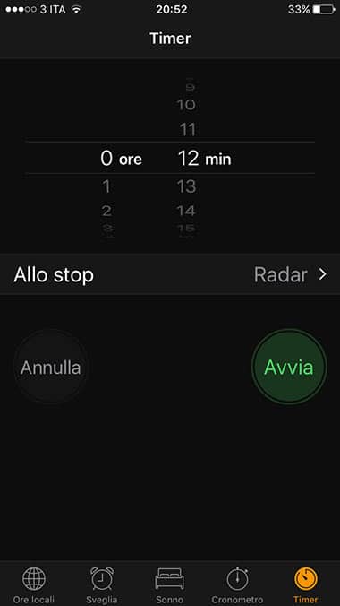 configurar el modo de suspensión en iOS 10