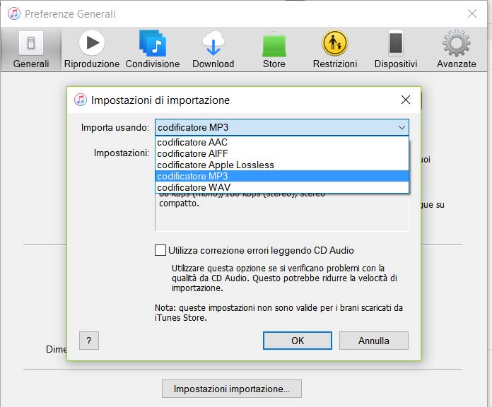 codificador mp3 itunes