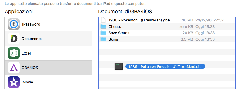 Cómo transferir juegos al emulador GBA4iOS, GameBoy iOS 7 Aplicación GBA4iOS