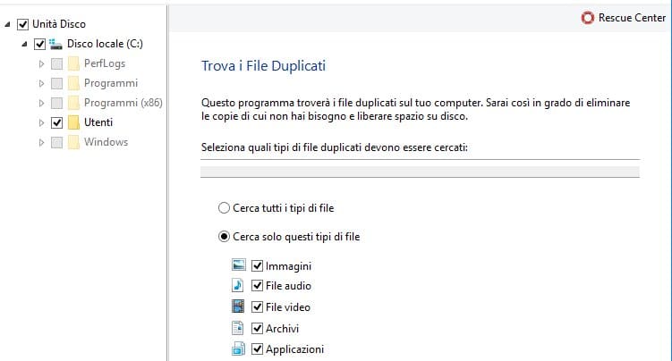 Buscador de archivos duplicados de Auslogics