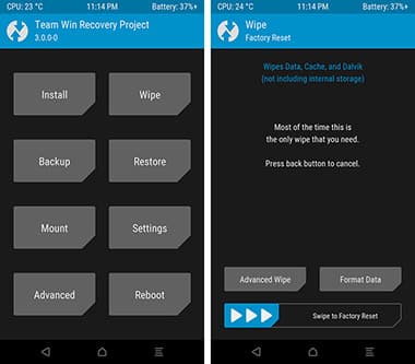 Recuperación TWRP