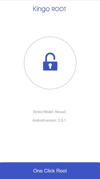 interfaz principal de kingoroot apk