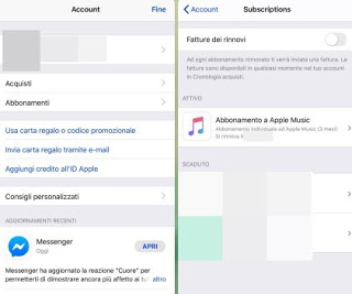 Suscripción de Apple