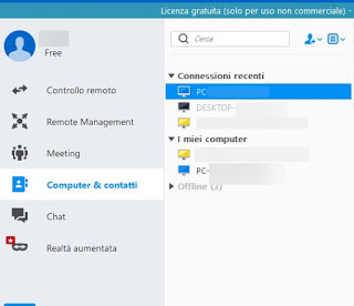 Lista de computadoras remotas Computadoras remotas