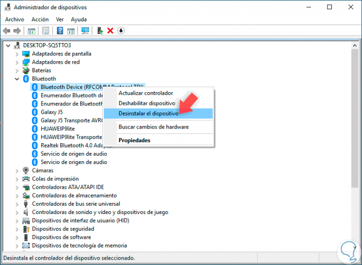 Cómo desinstalar e instalar controladores de Bluetooth en Windows 10