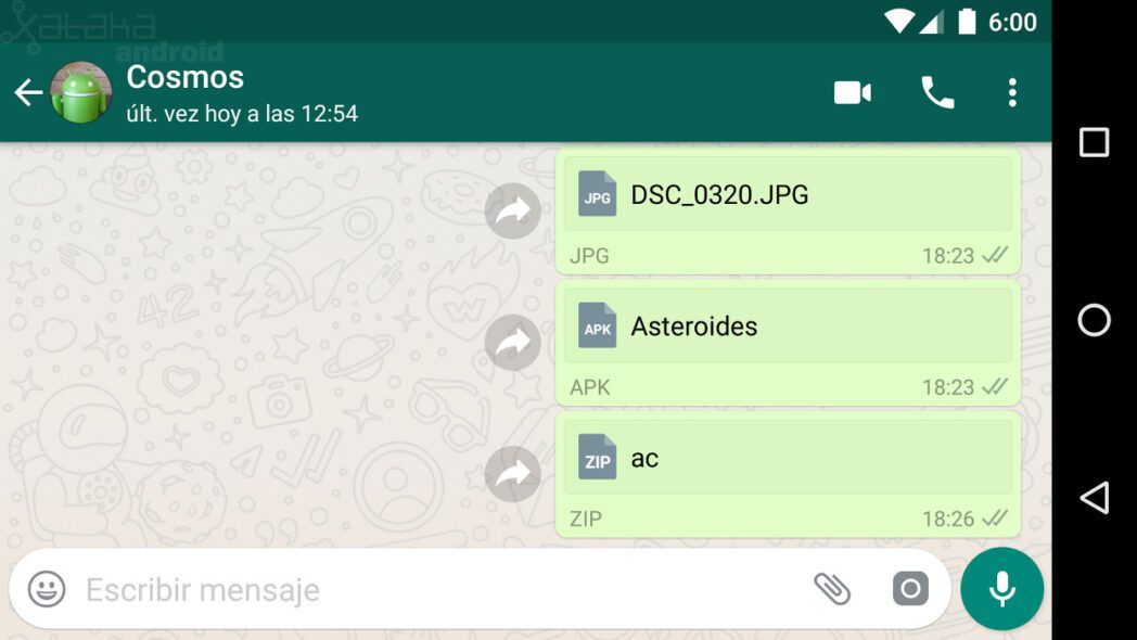 Cómo enviar archivos que no son compatibles con WhatsApp de Android