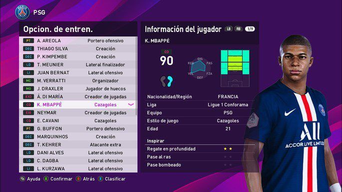 PES 2020: los mejores módulos y entrenamientos para ganar