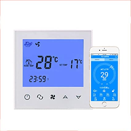 termostato inteligente y control automatico de calefaccion y aire acondicionado