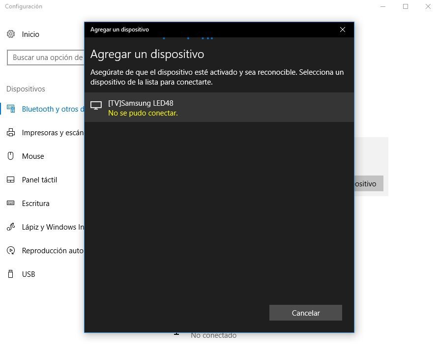Use su televisor como una pantalla inalámbrica adicional en su PC (Windows 10)